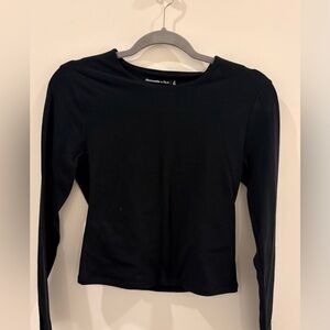 Abercrombie & Fitch Classic Black Long Sleeve Tee